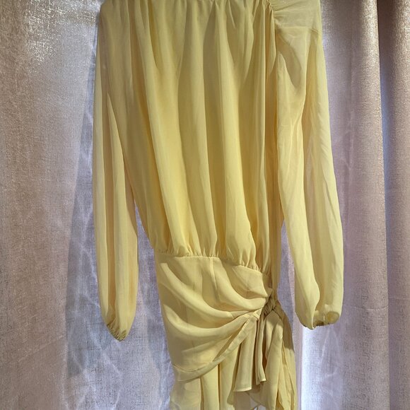 Amanda Uprichard Buttercream Yellow Silk Dress - Size Small - Picture 2 of 3